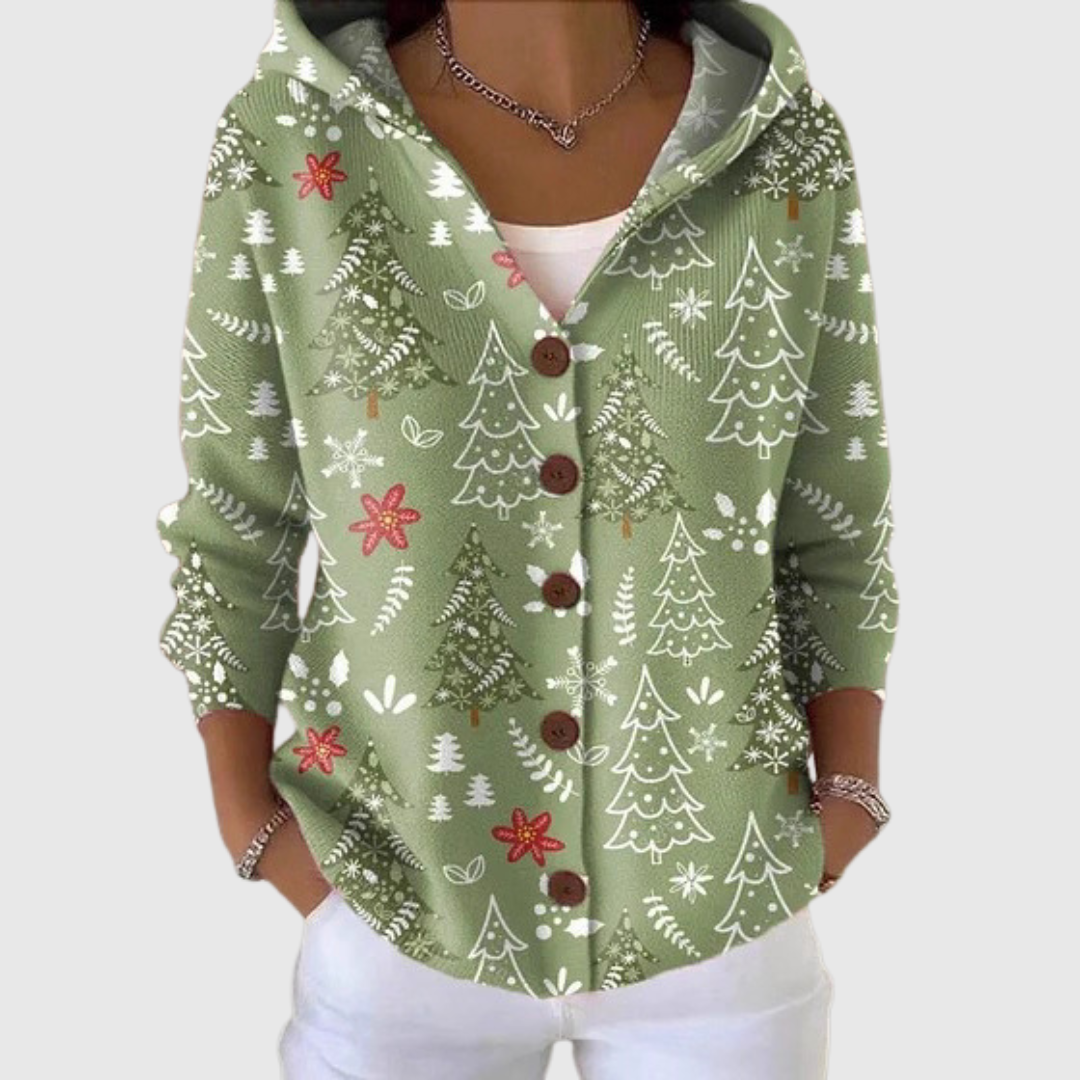 Martha | Women's Comfortable Knitted Hooded Cardigan — Willow & Wren Melbourne