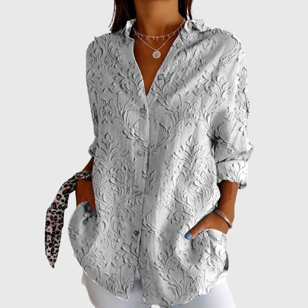 Una | Women's Lightweight Printed Blouse — Willow & Wren Melbourne