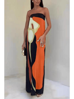 Una | Women's Printed Animal-Print Maxi Sleeveless Dress — Willow & Wren Melbourne