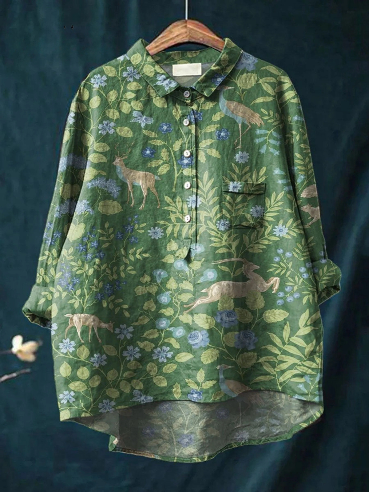 Lottie | Women's Floral Printed Animal-Print Relaxed T-Shirt — Willow & Wren Melbourne