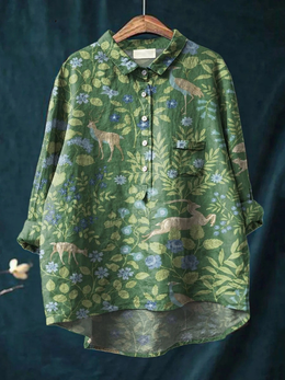 Lottie | Women's Floral Printed Animal-Print Relaxed T-Shirt — Willow & Wren Melbourne