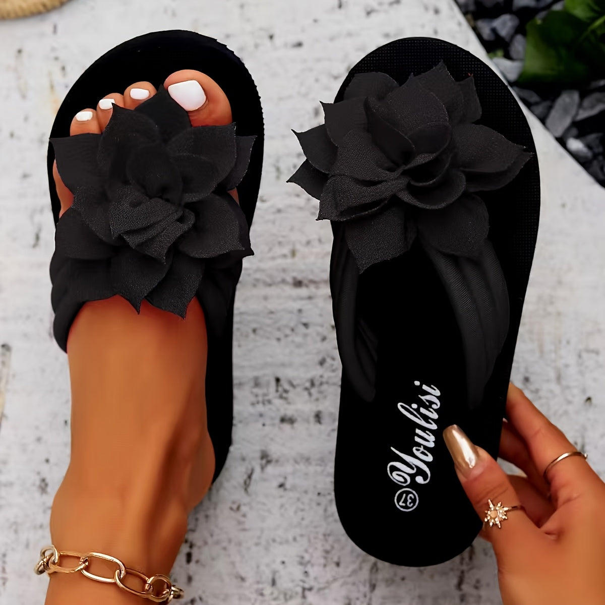 Rose | Women's Elegant Floral Sandals — Willow & Wren Melbourne