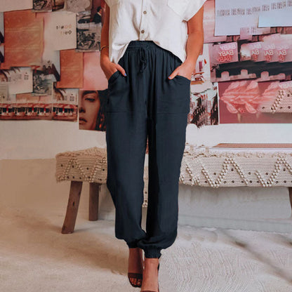 Louise | Elegant Drawstring Trousers