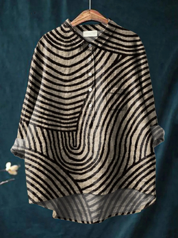 Lottie | Women's Printed Relaxed Blouse — Multicolour III — Willow & Wren Melbourne