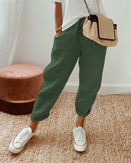 Clara | Women's Elegant Comfortable Trousers — Willow & Wren Melbourne