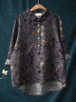 Holly | Women's Floral Printed Relaxed Blouse — Willow & Wren Melbourne