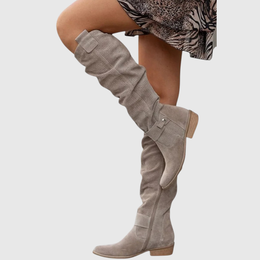 Elvoria | Women's Over-the-Knee Heeled Boots — Willow & Wren Melbourne