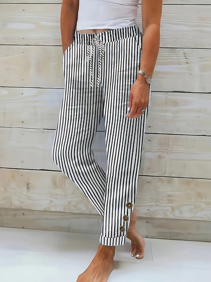 Madeleine | Striped Relaxed Trousers