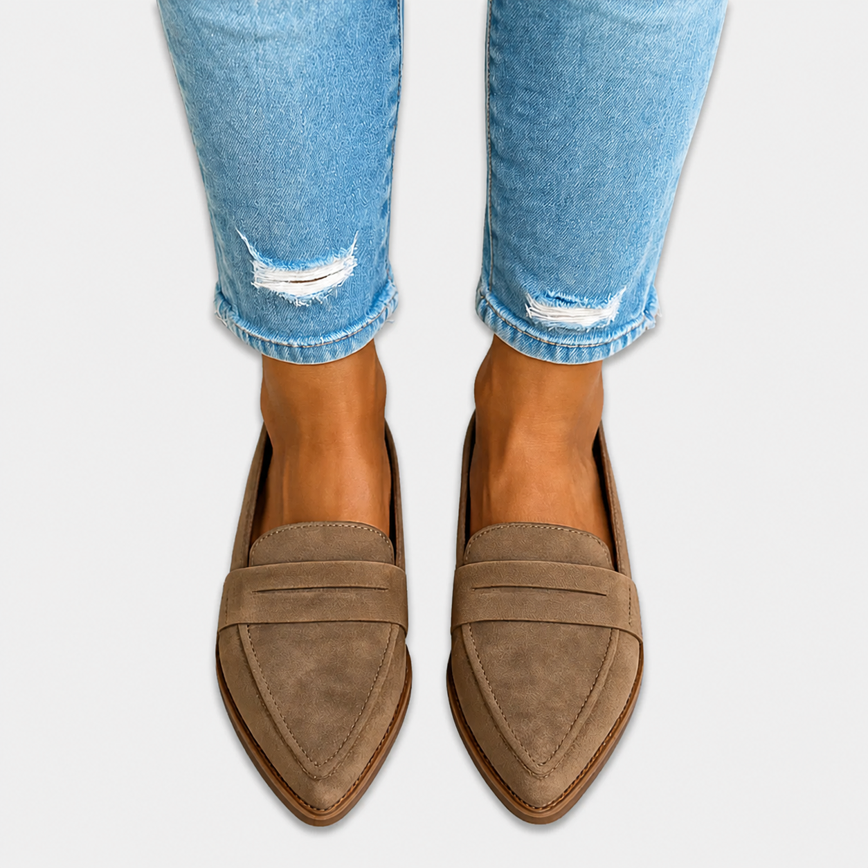 Louise | Leather Suede Loafers