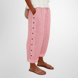 Helena | Women's Elegant Trousers — Blue — Willow & Wren Melbourne
