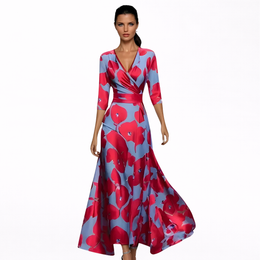 Heather | Women's Elegant Floral Maxi Dress — Willow & Wren Melbourne