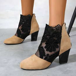 Heidi | Women's Heeled Comfort Shoes — Black — Willow & Wren Melbourne