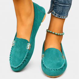Nancy | Women's Classic Loafers — Green — Willow & Wren Melbourne