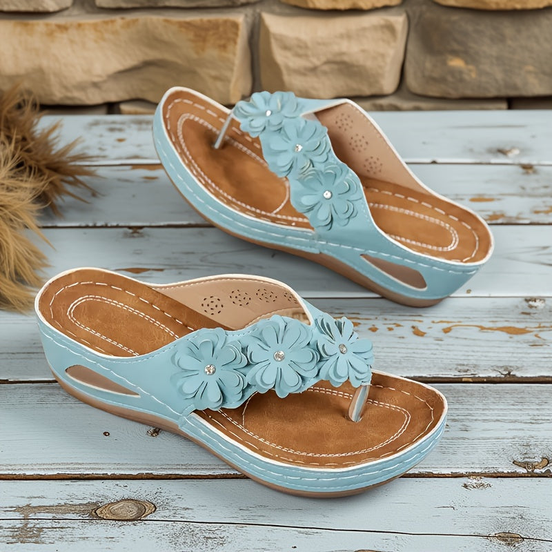 Joanna | Women's Comfortable Floral Sandals — Willow & Wren Melbourne
