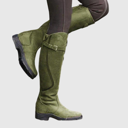 Delyra | Women's Buckled Knee-High Boots — Willow & Wren Melbourne