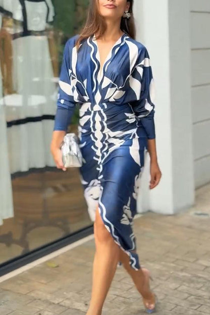 Monica | Printed Midi Dress