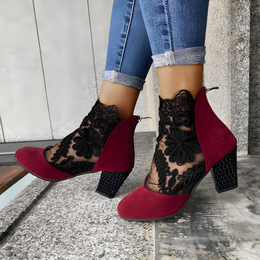 Heidi | Women's Heeled Comfort Shoes — Black — Willow & Wren Melbourne