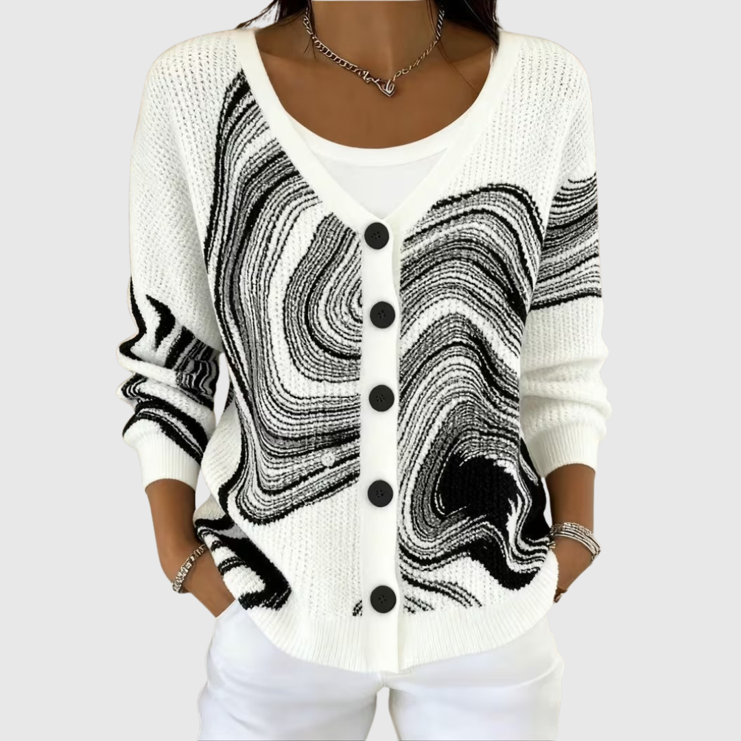 Ella | Women's Comfortable Knitted Button-Detail Cardigan — Willow & Wren Melbourne