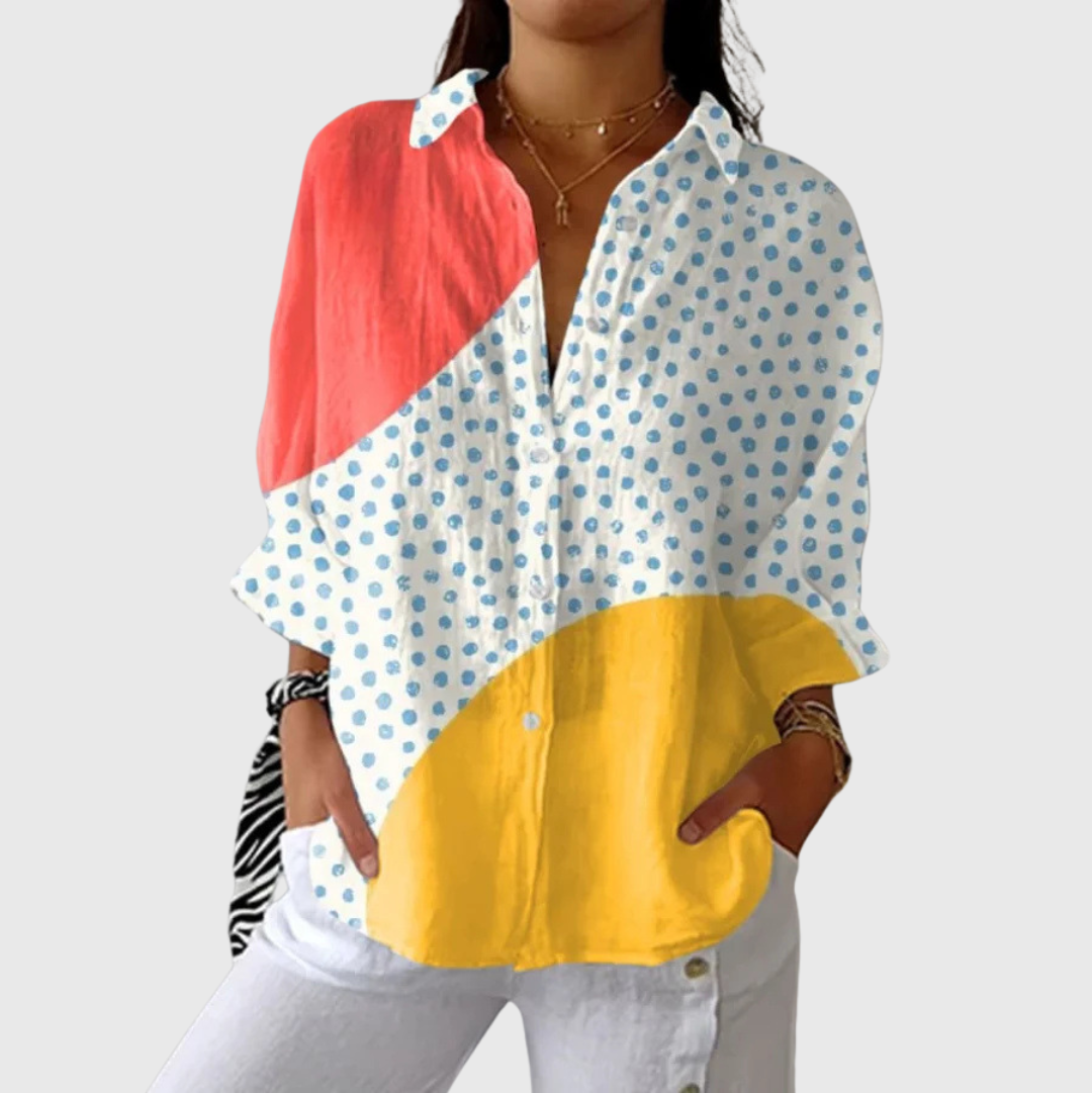 Erin | Women's Lightweight Printed Blouse — Willow & Wren Melbourne