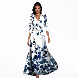 Heather | Women's Elegant Floral Maxi Dress — Willow & Wren Melbourne