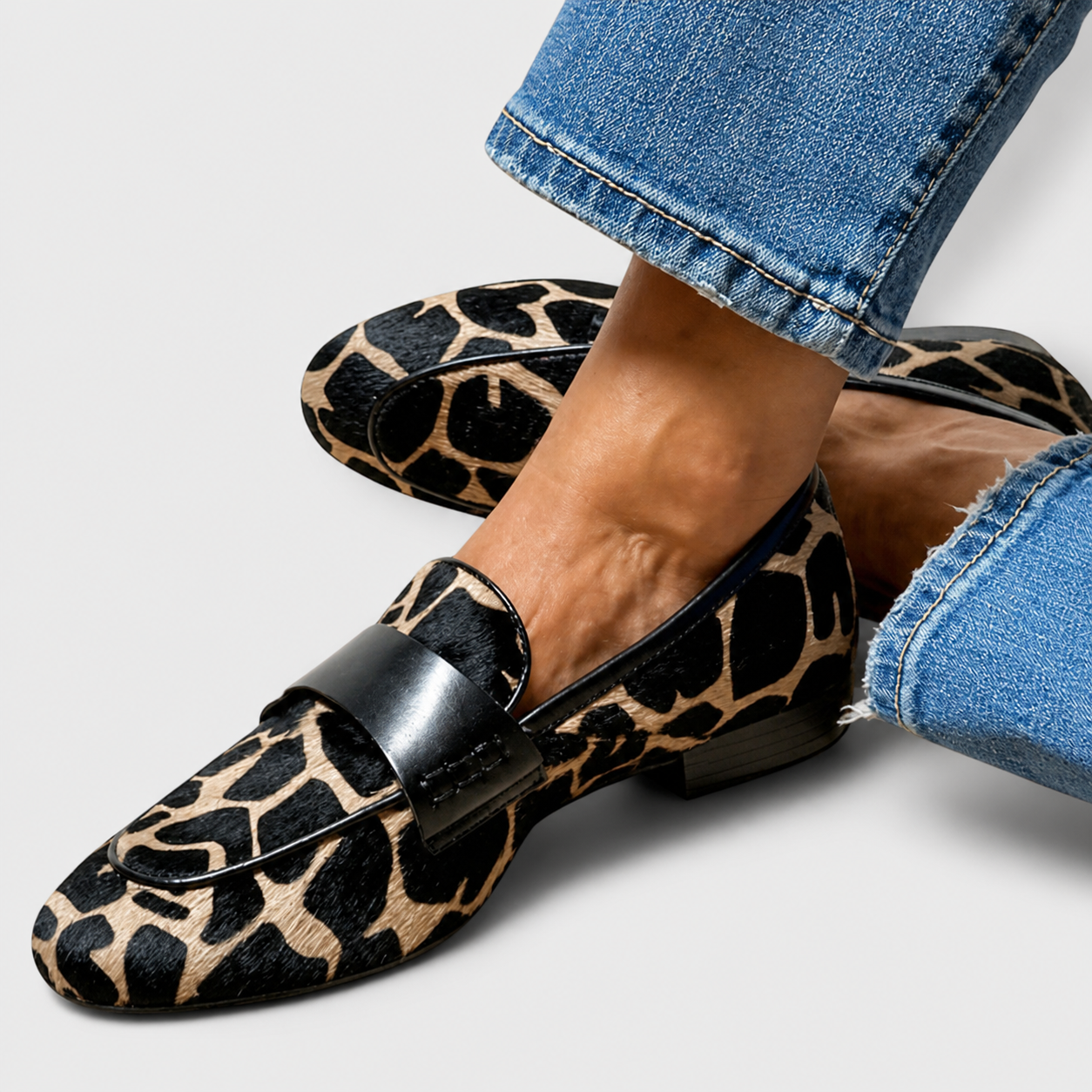 Verity | Leopard-Print Loafers