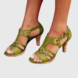 Pauline | Women's Heeled Comfort Sandals — Willow & Wren Melbourne