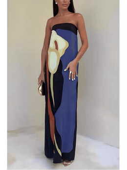 Una | Women's Printed Animal-Print Maxi Sleeveless Dress — Willow & Wren Melbourne