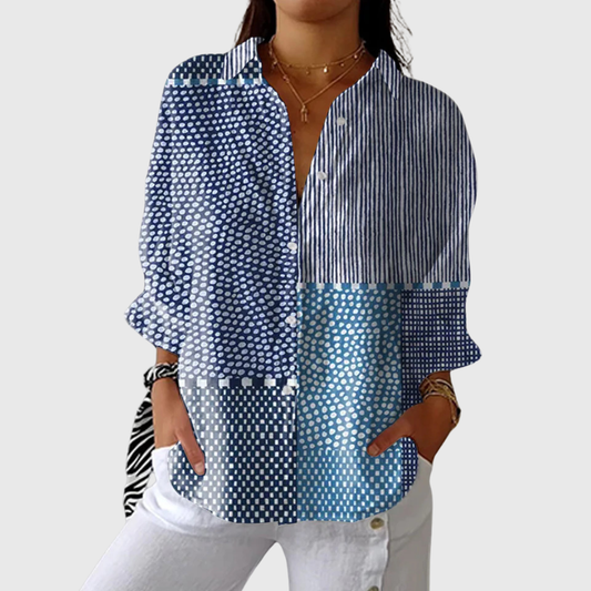 Jennifer | Women's Lightweight Printed Blouse — Willow & Wren Melbourne