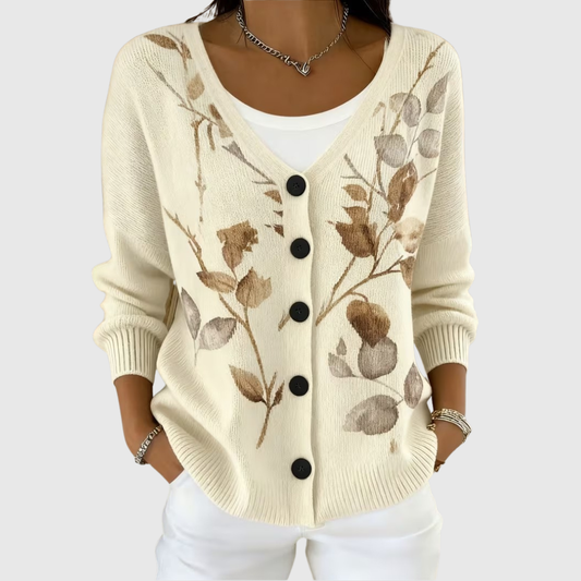 Clara | Women's Comfortable Knitted Button-Detail Cardigan — Willow & Wren Melbourne