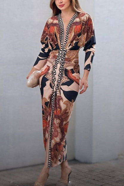 Monica | Printed Midi Dress