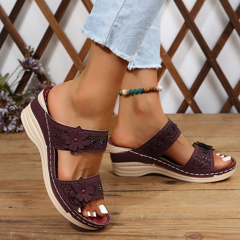 Charlotte | Women's Comfortable Wedge Sandals — Willow & Wren Melbourne