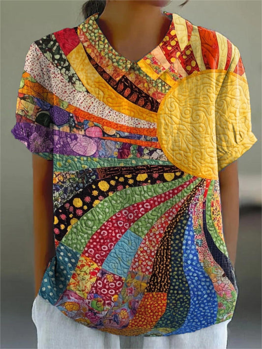 Gina | Patchwork Blouse