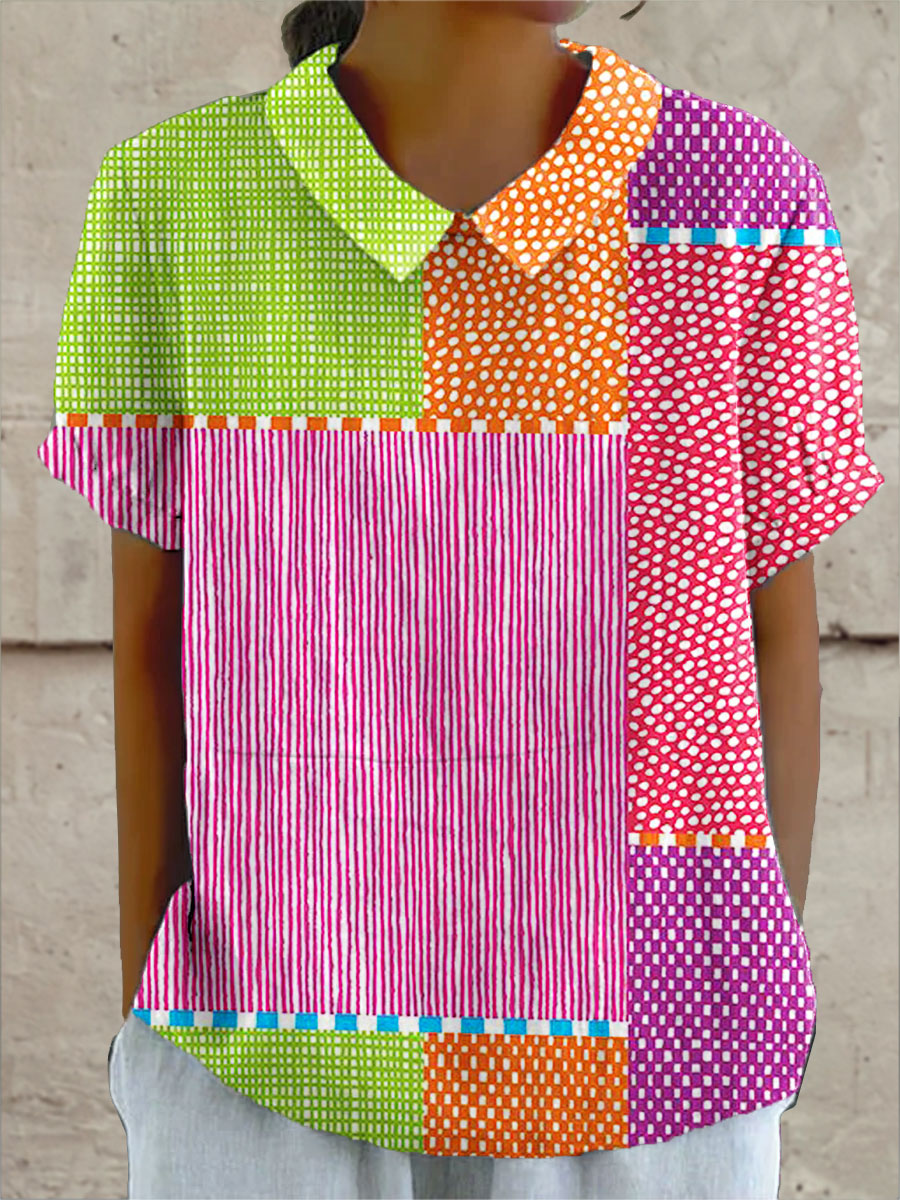 Rhiannon | Women's Patchwork Blouse — Willow & Wren Melbourne