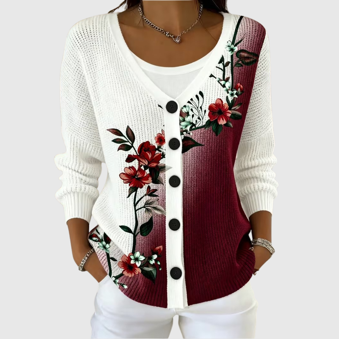 Holly | Women's Comfortable Knitted Button-Front Cardigan — Willow & Wren Melbourne