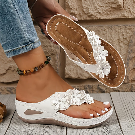 Joanna | Women's Comfortable Floral Sandals — Willow & Wren Melbourne