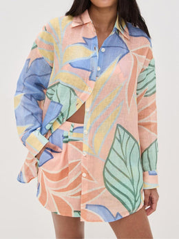 Karen | Women's Printed Shirt-and-Shorts Set — Willow & Wren Melbourne