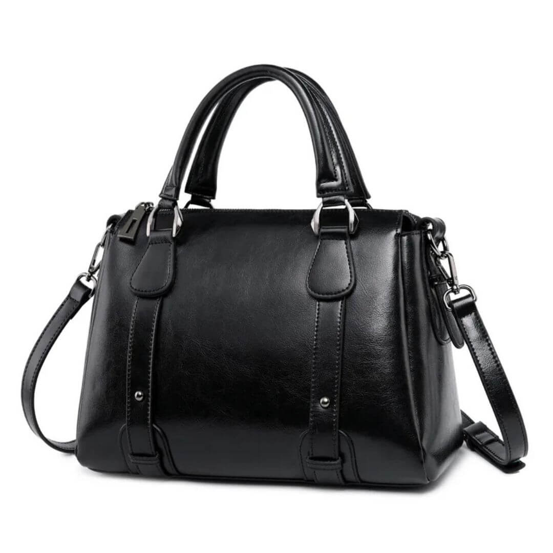 Holly | Women's Classic Shoulder Bag — Brown — Willow & Wren Melbourne