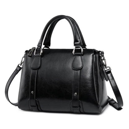 Holly | Women's Classic Shoulder Bag — Brown — Willow & Wren Melbourne