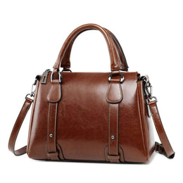 Holly | Women's Classic Shoulder Bag — Brown — Willow & Wren Melbourne