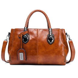 Martha | Women's Classic Handbag — Brown — Willow & Wren Melbourne