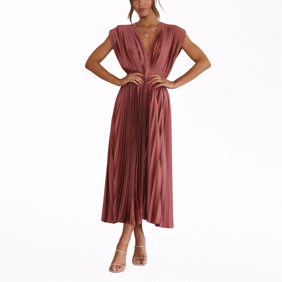 Amber | Elegant Pleated Dress