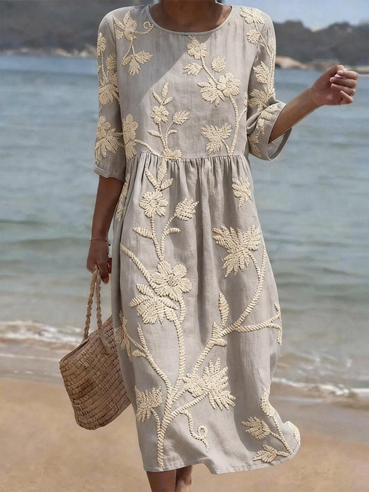 Ella | Women's Floral Relaxed Dress — Willow & Wren Melbourne