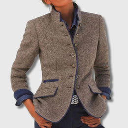 Lottie | Women's Button-Front Blazer — Willow & Wren Melbourne