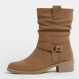 Suevanae | Women's Buckled Mid-Calf Boots — Willow & Wren Melbourne