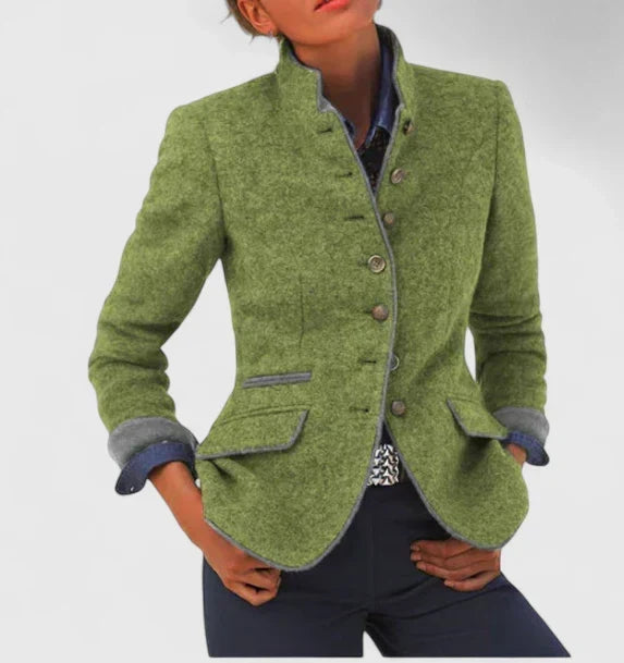 Lottie | Women's Classic Wool-Blend Blazer — Willow & Wren Melbourne