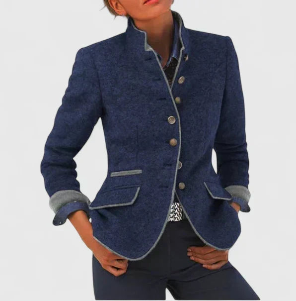 Lottie | Women's Classic Wool-Blend Blazer — Willow & Wren Melbourne