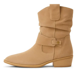 Suevanae | Women's Buckled Mid-Calf Boots — Willow & Wren Melbourne