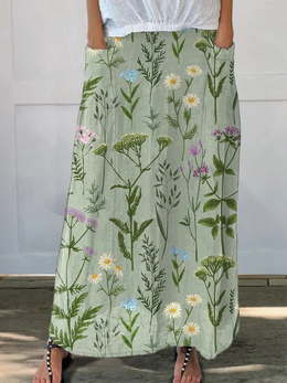 Ella | Women's Lightweight Printed Skirt — Willow & Wren Melbourne