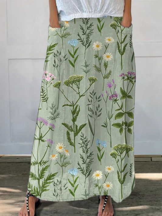 Ella | Lightweight Printed Skirt