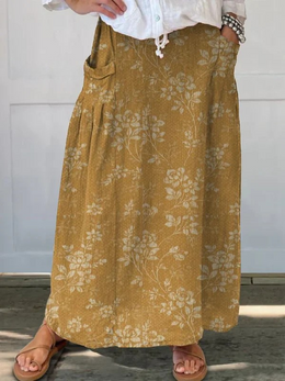 Joanna | Women's Lightweight Printed Skirt — Willow & Wren Melbourne